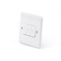 Lieber Silk White 3 Gang Intermediate Light Switch - Curved Edge