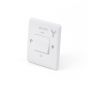 Lieber Silk White Fan Isolator Switch - Curved Edge