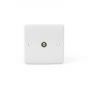White Urea ST Range 1 Gang TV Socket 