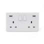 2 Gang USB Socket