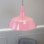 Dusty Pink Industrial Pendant Light - Argyll - Soho Lighting