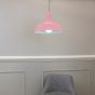 Dusty Pink Industrial Pendant Light - Argyll - Soho Lighting