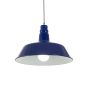 Midnight Blue Industrial Pendant Light - Argyll - Soho Lighting