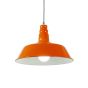 Burnt Orange Industrial Pendant Light - Argyll - Soho Lighting