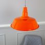 Burnt Orange Industrial Pendant Light - Argyll - Soho Lighting