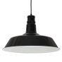 Gloss Black Large Industrial Pendant Light - Large Argyll - Soho Lighting