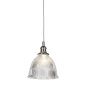 Soho Lighting D'Arblay Nickel Scalloped Prismatic Glass Dome French Style Stairwell Pendant Light