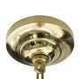 Soho Lighting Glasshouse Polished Brass Opal Art Deco Schoolhouse Hallway Pendant Light