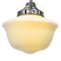 Soho Lighting Frith Nickel Opaque Schoolhouse Stairwell Pendant Light