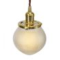 Soho Lighting Hollen Acorn Polished Brass Prismatic Glass Pendant - The Schoolhouse Collection