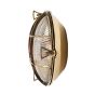 Soho Lighting Carlisle Grid Prismatic Glass Polished Brass Outside Wall Light IP65 Bulkhead Outdoor & Bathroom