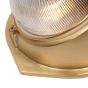 Soho Lighting Kingly Lacquered Solid Antique Brass IP65 Rated Outdoor & Bathroom Wall Light