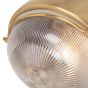 Soho Lighting Kingly Lacquered Solid Antique Brass IP65 Rated Outdoor & Bathroom Wall Light