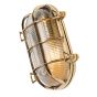 Soho Lighting Flaxman Polished Solid Brass IP65 Rated  Bulkhead Outdoor & Bathroom Wall Light