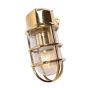 Kemp Polished Solid Brass IP66 Rated Outdoor & Bathroom Nautical Wall Light