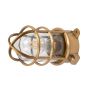 Soho Lighting Kemp Lacquered Solid Antique Brass IP65 Rated Grid Outdoor & Bathroom Ceiling Light