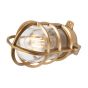 Soho Lighting Kemp Lacquered Solid Antique Brass IP65 Rated Grid Outdoor & Bathroom Ceiling Light