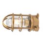 Soho Lighting Kemp Lacquered Solid Antique Brass IP65 Rated Grid Outdoor & Bathroom Ceiling Light