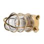Kemp Polished Brass IP66 Grid Outdoor & Bathroom Ceiling Light