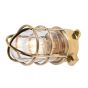 Kemp Polished Brass IP66 Grid Outdoor & Bathroom Ceiling Light