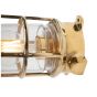 Kemp Polished Brass IP66 Grid Outdoor & Bathroom Ceiling Light