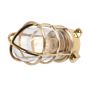 Kemp Polished Brass IP66 Grid Outdoor & Bathroom Ceiling Light