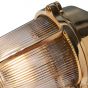 Soho Lighting Hopkin Polished Solid Brass IP65 Prismatic Glass Outdoor & Bathroom Wall Light