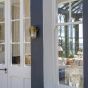 Soho Lighting Hopkin Polished Solid Brass IP65 Prismatic Glass Outdoor & Bathroom Wall Light