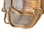 Soho Lighting Carlisle Lacquered Antique Brass IP65 Web Prismatic Glass Outdoor & Bathroom Wall Light