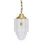 Glasshouse Lacquered Brass Clear Pendant Light - The Schoolhouse Collection