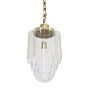 Glasshouse Lacquered Brass Clear Pendant Light - The Schoolhouse Collection
