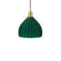 Large Scallop Shell Emerald Green Pendant Light