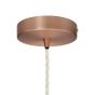 Soho Lighting Antique Copper Decorative Bulb Holder with Cream Twisted Cable
