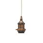 Soho Lighting Antique Copper Decorative Bulb Holder with Cream Twisted Cable