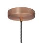 Soho Lighting Antique Copper Decorative Bulb Holder with Dark Grey Twisted Cable