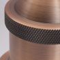 Soho Lighting Matt Antique Copper Decorative Bulb Holder with Black Round Cable