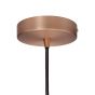 Soho Lighting Matt Antique Copper Decorative Bulb Holder with Black Round Cable