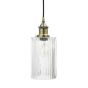 Henley Cylinde Ribbed Glass Pendant Light