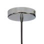 Soho Lighting Nickel Decorative Bulb Holder with Black Round Cable