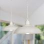 Portland Bedroom and Hallway Pendant Light Clay White Cream - Soho Lighting