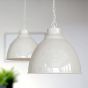 Clay White Cream Vintage Pendant Light - Oxford - Soho Lighting