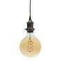 Soho Lighting Black Nickel Decorative Bulb Holder with Black Twisted Cable