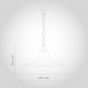 Portland Bedroom and Hallway Pendant Light Mulberry Red Burgundy - Soho Lighting