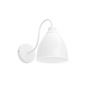 Satin Pure White Cone Wall Sconce - Oxford Vintage Wall Light - Soho Lighting