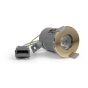Lieber Polished Brass GU10 Fire rated IP65 downlight