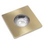 Lieber Brushed brass GU10 Fire rated IP65 square downlight