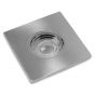 Lieber Brushed Chrome GU10 Fire rated IP65 square downlight