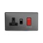Soho Lighting Black Nickel 45A Cooker Control Unit Blk Ins Screwless