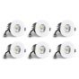 4 Pack - White Fixed CCT Colour Changing Fire Rated LED Dimmable IP65 10W Downlight