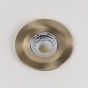Antique Brass LED Downlights, Fire Rated, Fixed, IP65, CCT Switch, High CRI, Dimmable